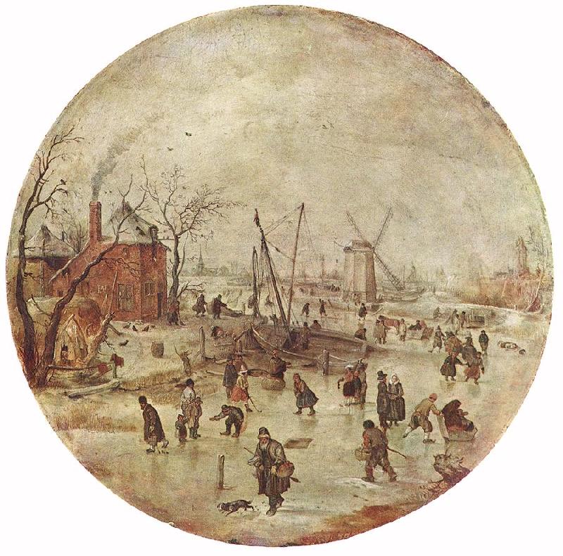 AVERCAMP, Hendrick Winter Landscape with Skaters  fff oil painting picture